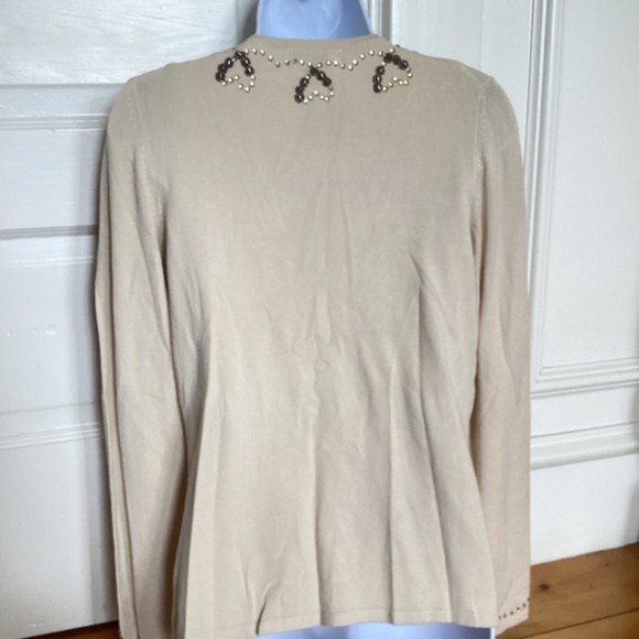 NWT Vintage beaded sweater set. Sleeveless shell with cardigan BCBGMaxAzria MED - Picture 10 of 16
